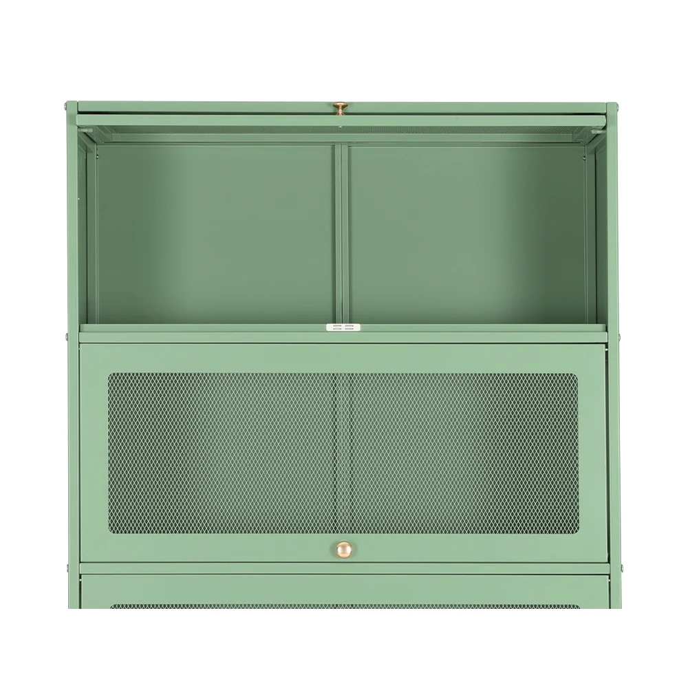 Kian Metal Buffet Sideboard Cabinet - Green - Nurns