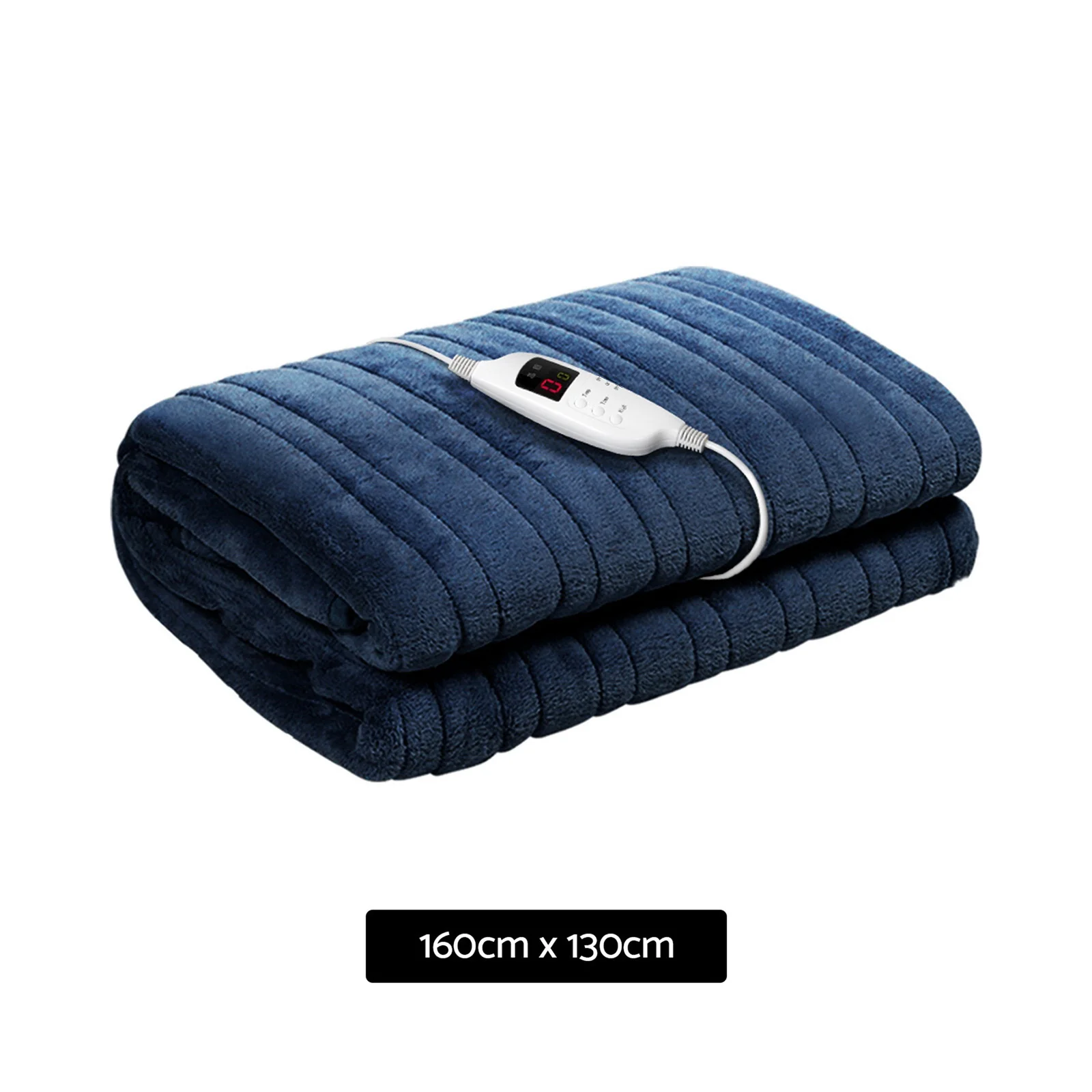 Watson Electric Throw Soft Blanket - Navy - Nurns