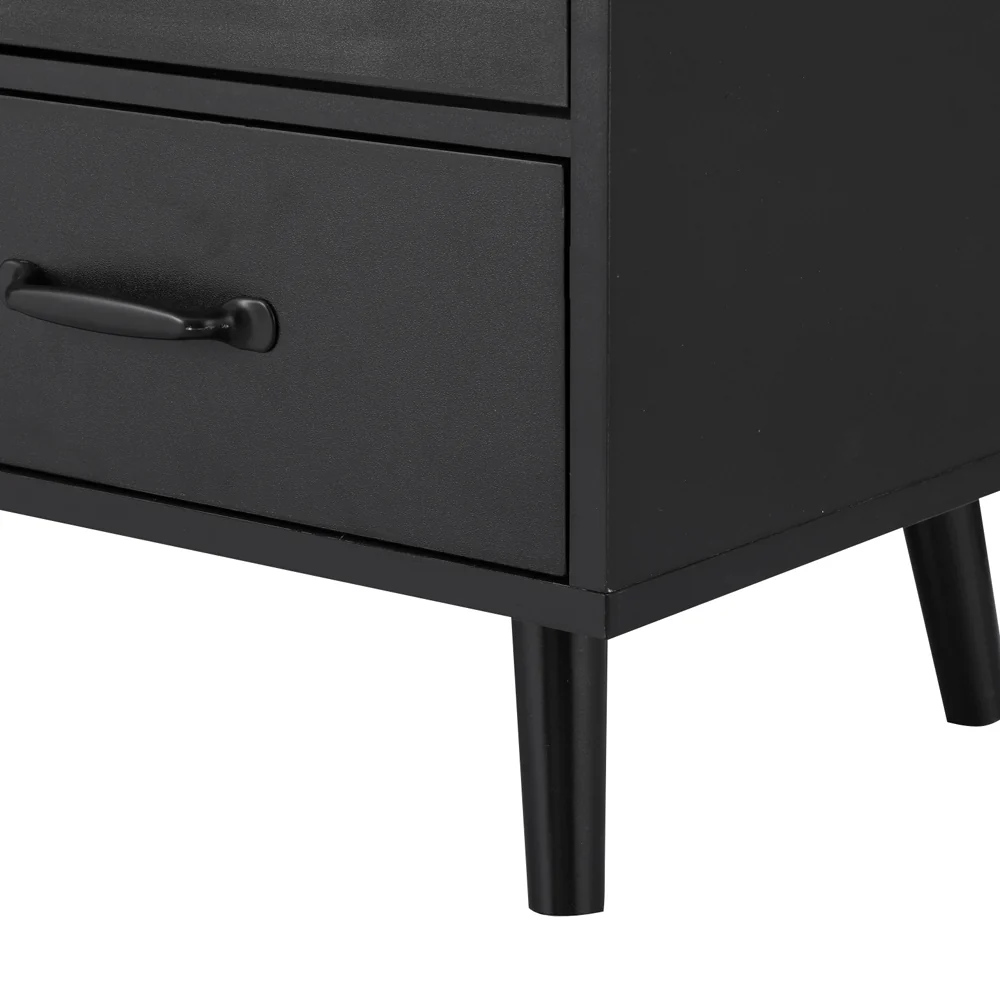 Anthony Buffet Sideboard Buffet Sideboard Double Doors - Black - Nurns