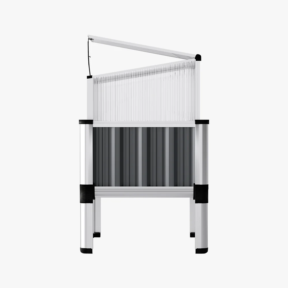 Garden Bed 80x49x74cm Greenhouse Planter Box Raised Galvanised Herb - Nurns