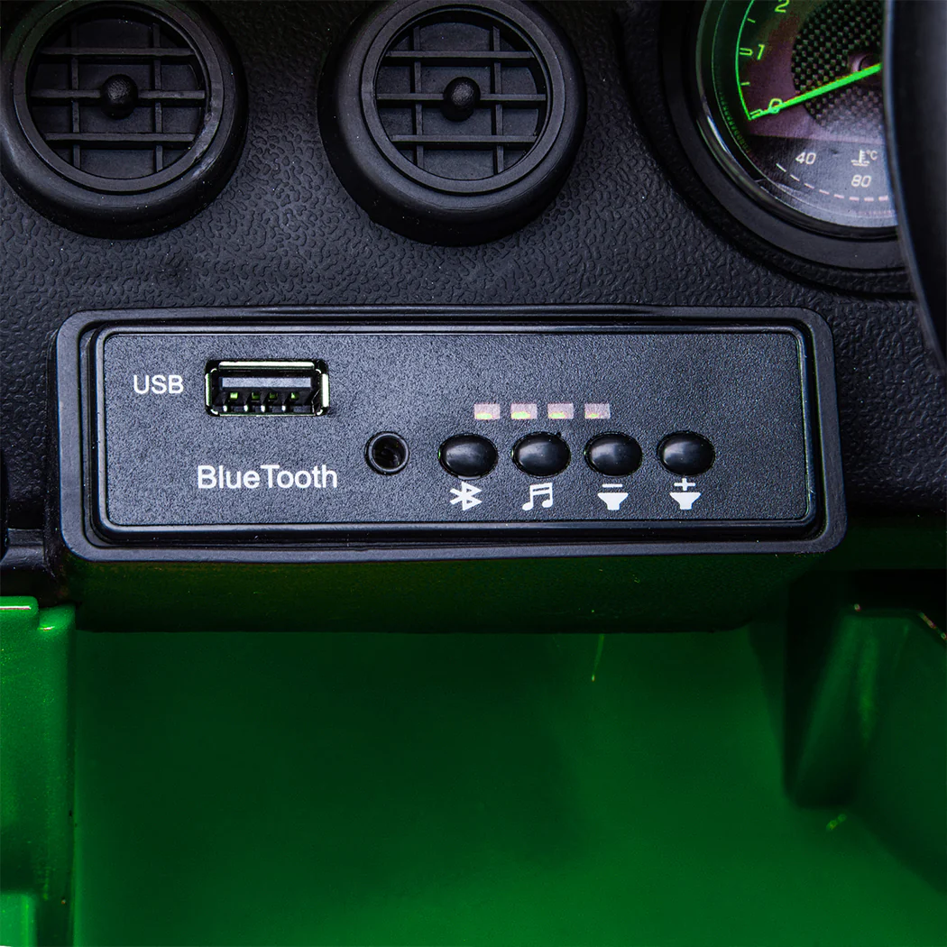 Kids Ride On Car 12V Battery Mercedes-Benz Licensed AMG GTR Toy Remote Control - Green - Nurns