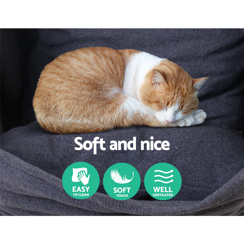 Hammock Chair Outdoor Camping Hanging Hammocks Cushion Pillow - Grey - Nurns