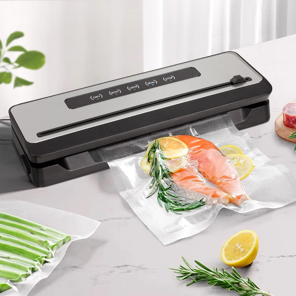 Devanti Food Vacuum Sealer Machine Fresh Storage Sealing Cutter Bags 4 Modes - Nurns