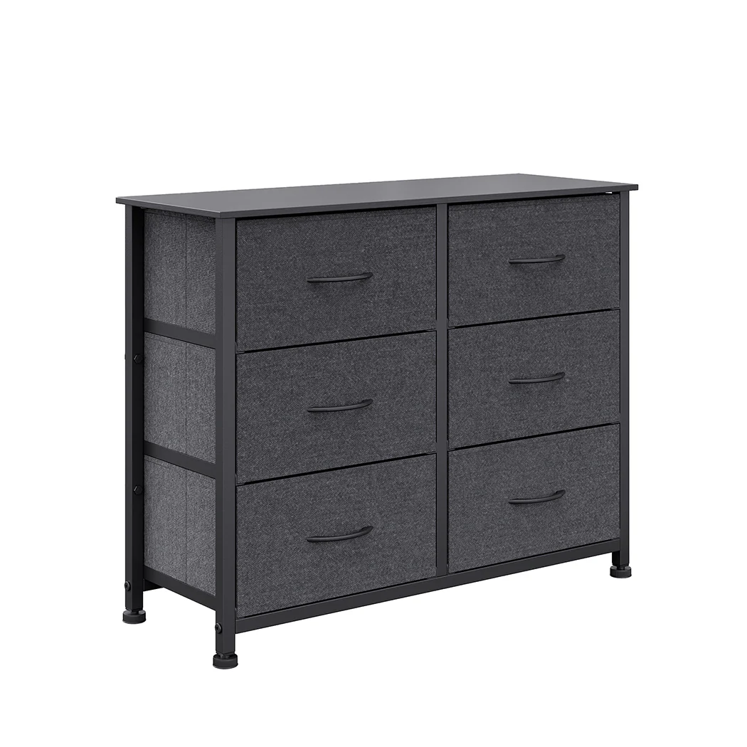 Levede Storage Cabinet Tower Chest Dark Grey - Nurns