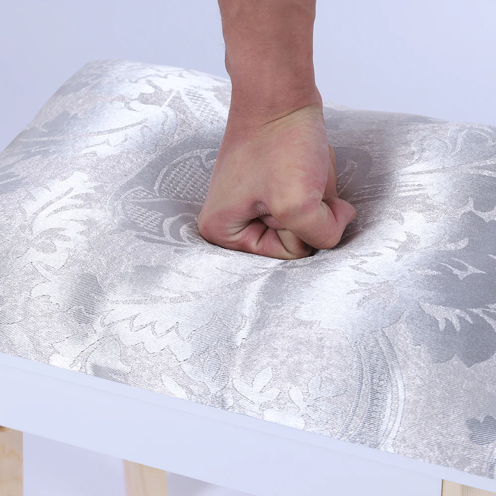 Dressing Vanity Table Stool Set with Make-up LED Lighted Mirror-White - Nurns