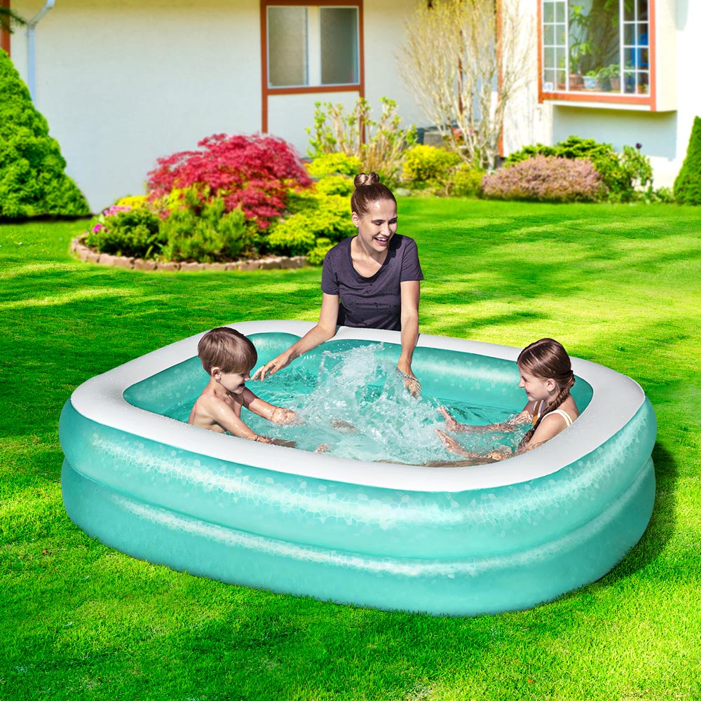 Bestway Kids Pool 200x146x48cm Inflatable Above Ground Swimming Pools 450L - Nurns