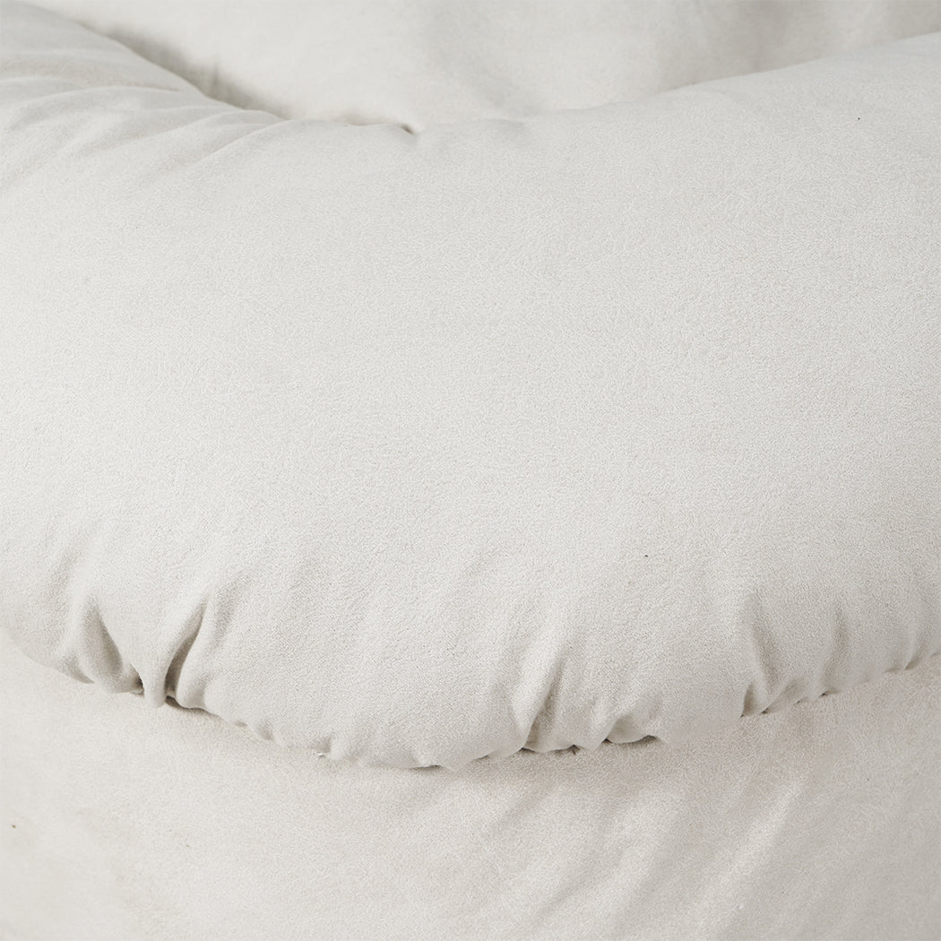 Mirabel Convertible Lounge Floor Sofa Bed - White - Nurns