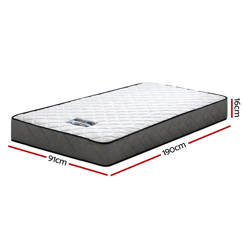 Russell 16cm Thick Spring Mattress - Single - Nurns