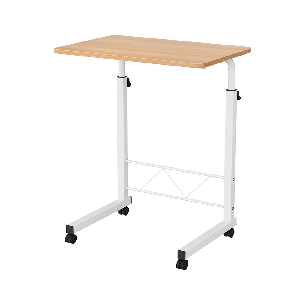 Artiss Laptop Desk Table Adjustable 60cm Light Wood - Nurns