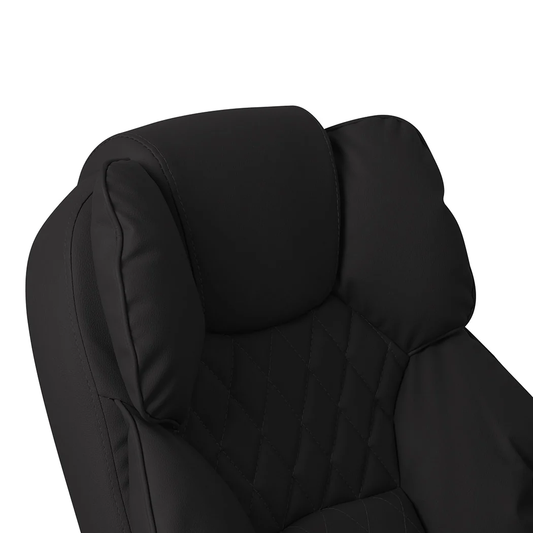 Levede Gaming Chair Office Computer Black No Footrest - Nurns