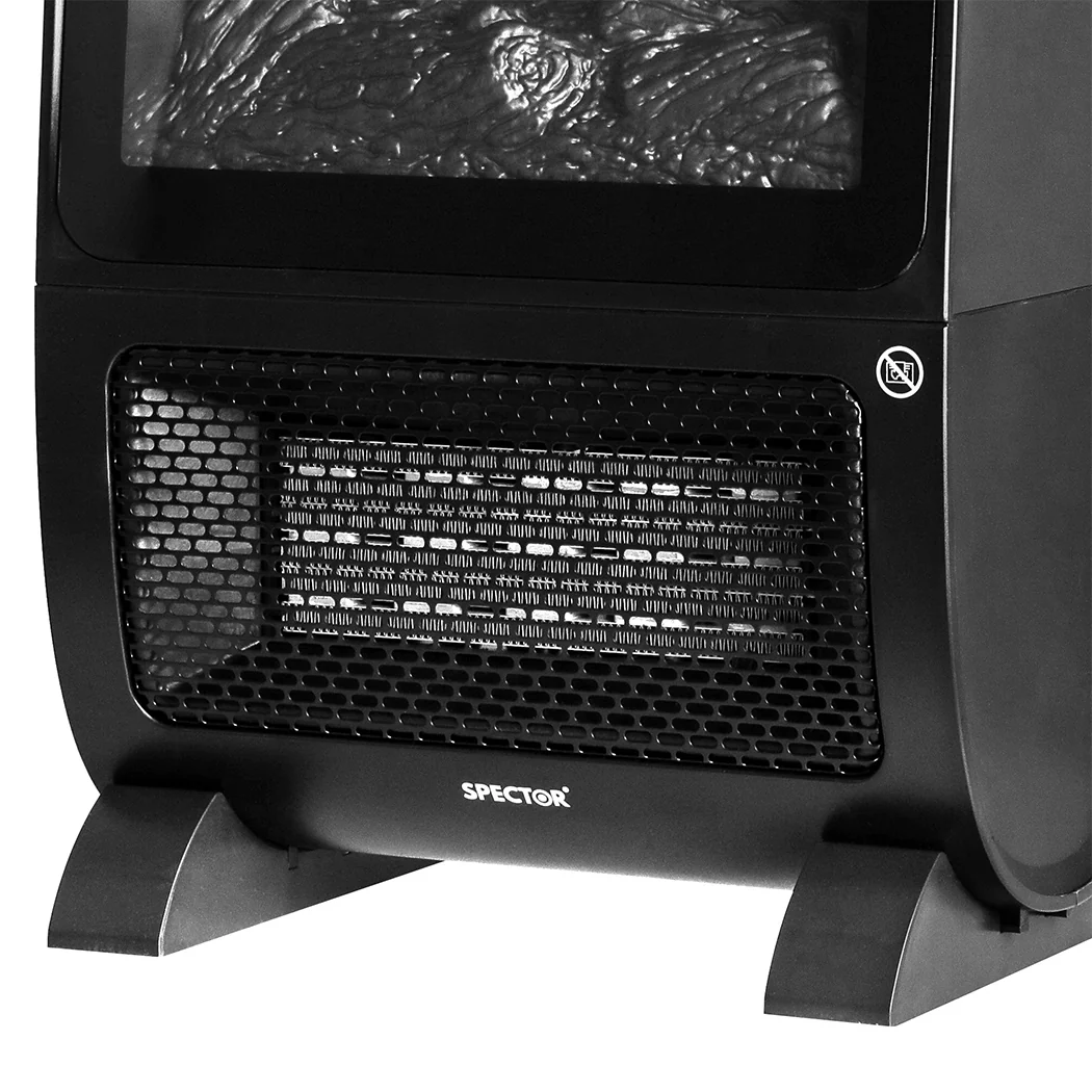 Electric Heater Fireplace Portable 3D Flame Remote Overheat Home 2000W - Nurns
