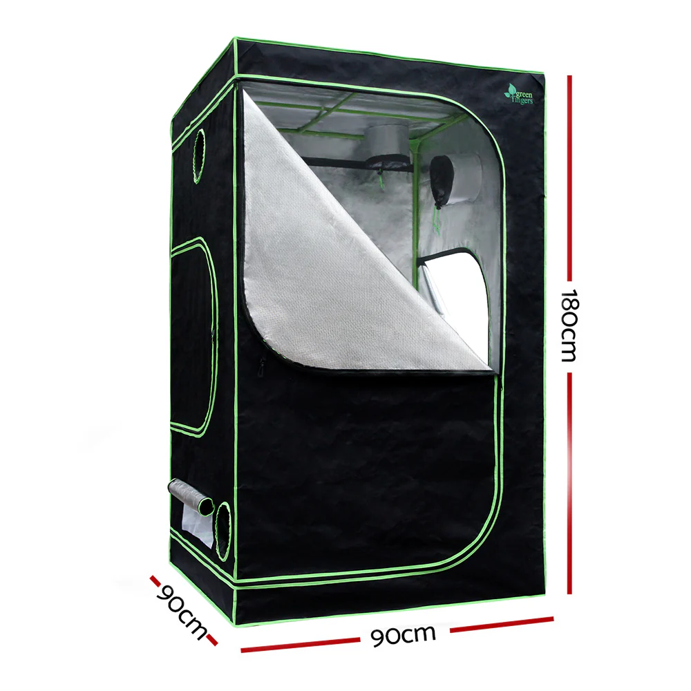 Grow Tent 900x90x180CM 1680D Hydroponics Kit Indoor Plant Room System - Nurns