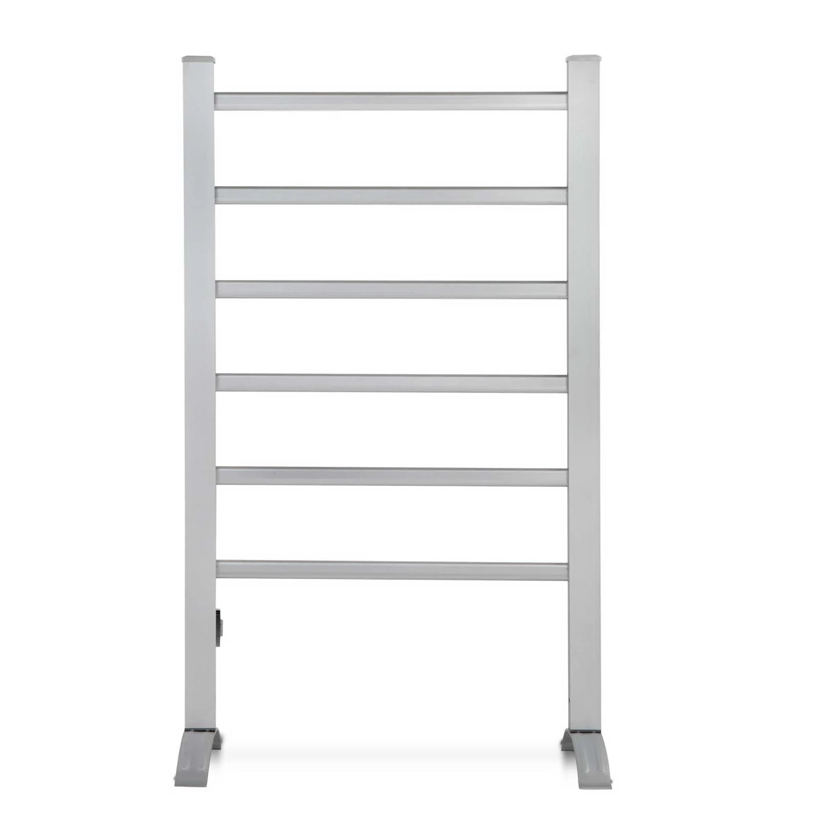 Electric Heated Towel Rail Rack 6 Bars with Timer Clothes Dry Warmer - Nurns