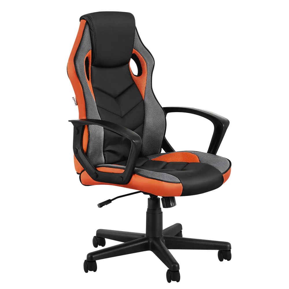 Artiss Gaming Office Chair Computer Executive Racing Chairs High Back Orange - Nurns