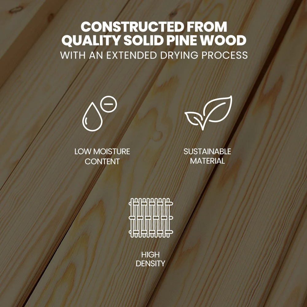 Maia Wooden Timber Bed Frame - White King Single - Nurns