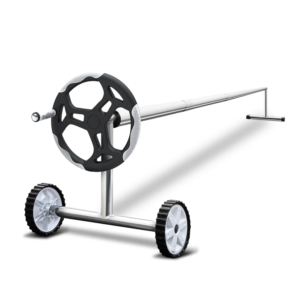 Solar Swimming Pool Cover Roller 400 Micron Blanket Adjustable 6.5x3M - Nurns