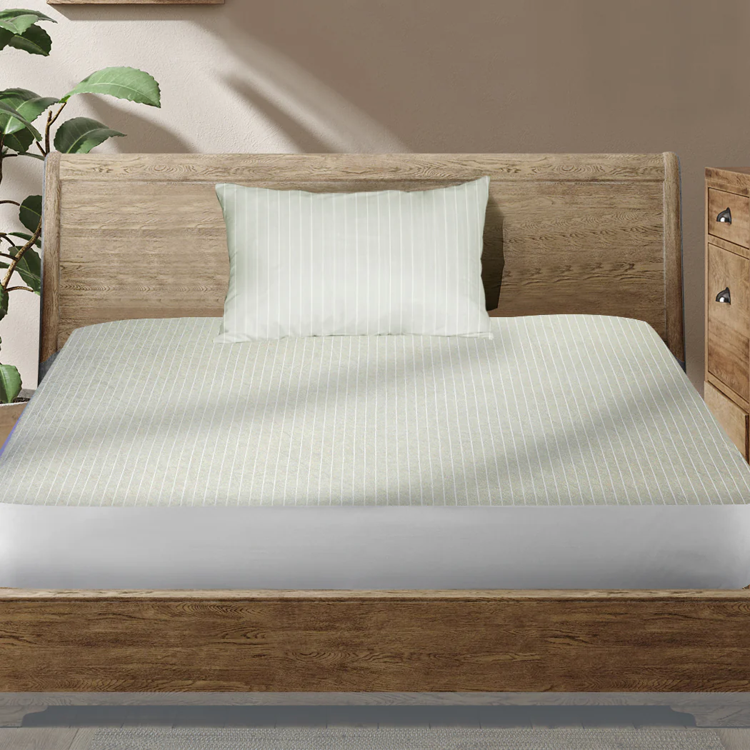 King Single DreamZ Ks Mattress Protector Pillowcases Grey - Nurns