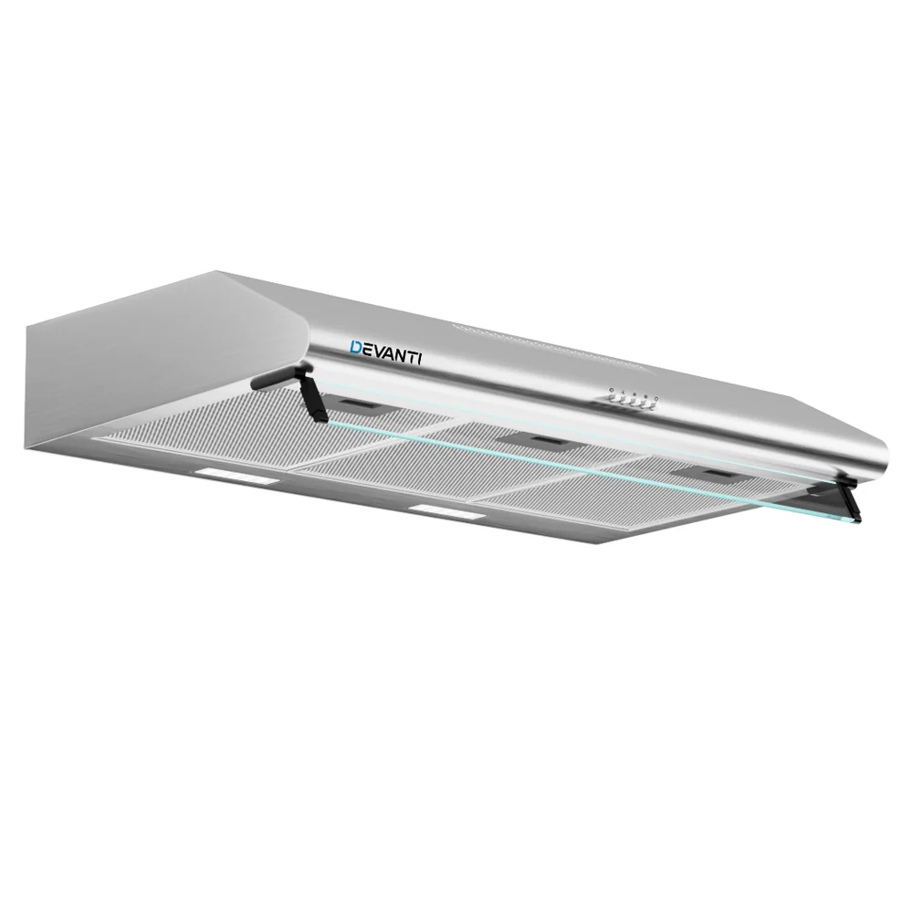 Devanti 900mm Range Hood 90cm Rangehood Stainless Steel - Nurns