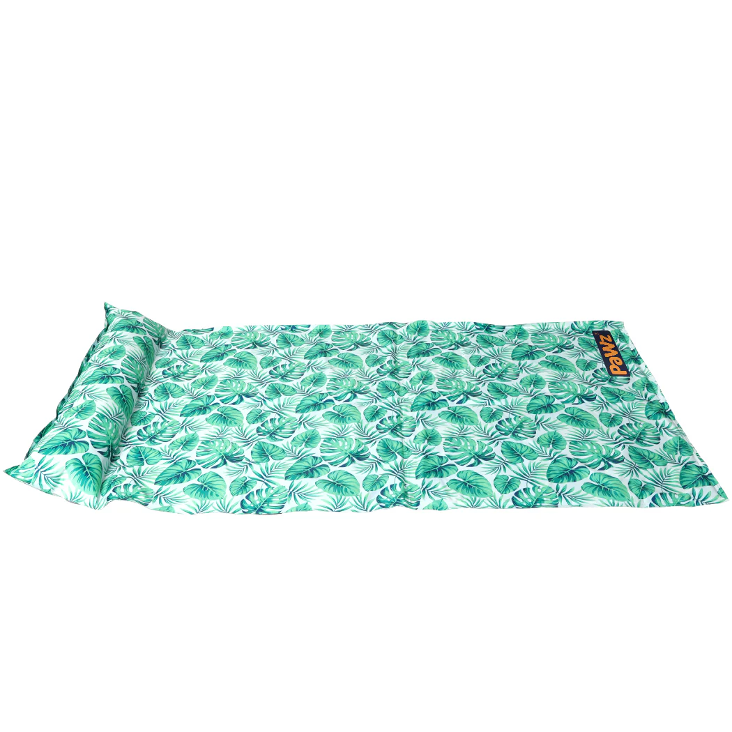 LARGE Dog Beds Pet Cooling Mat Gel Non-Toxic - Green - Nurns