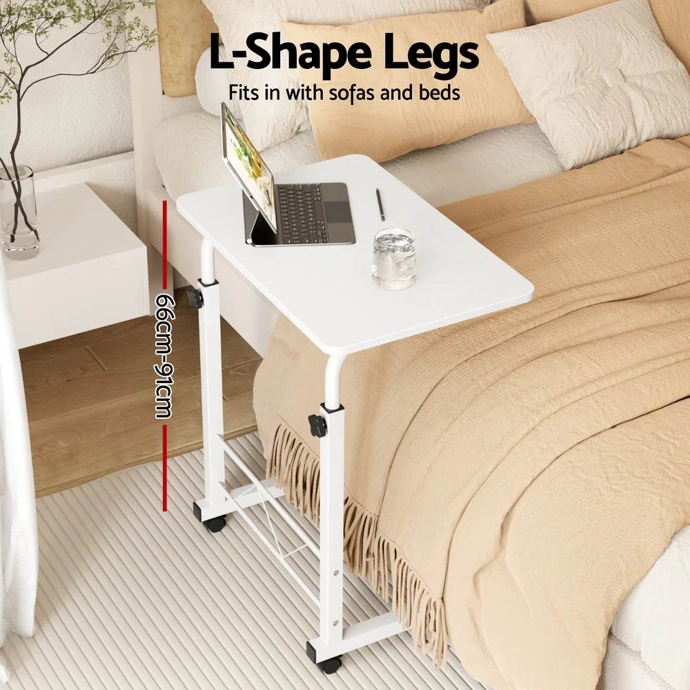 Artiss Laptop Desk Table Adjustable 60cm White - Nurns