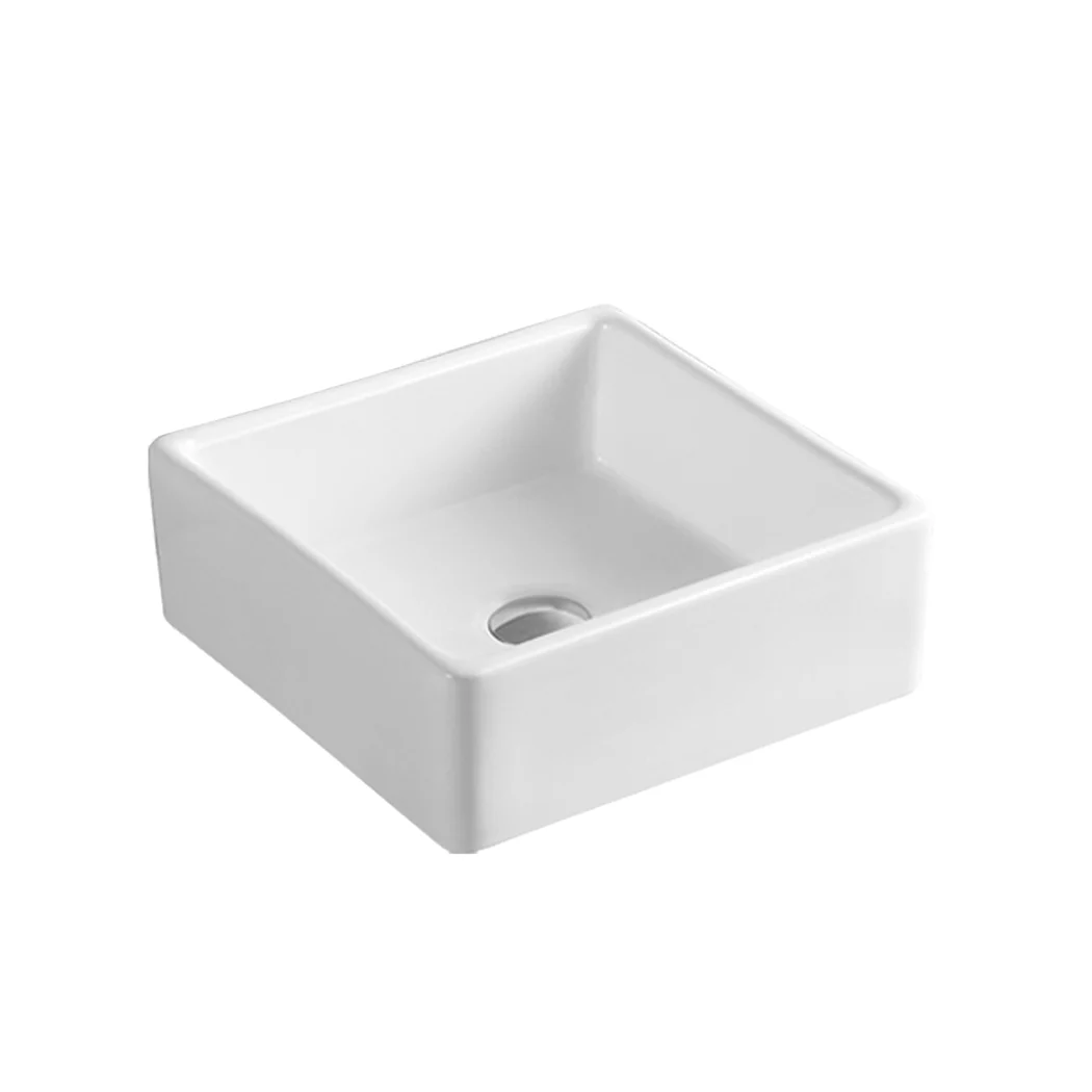 Ceramic Basin Bathroom Wash Counter - Square - Nurns