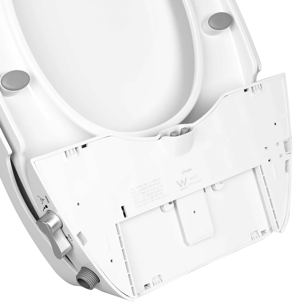Non-Electric Bidet Toilet Seat Dual Nozzles Cover Bathroom Spray Water Wash - Nurns