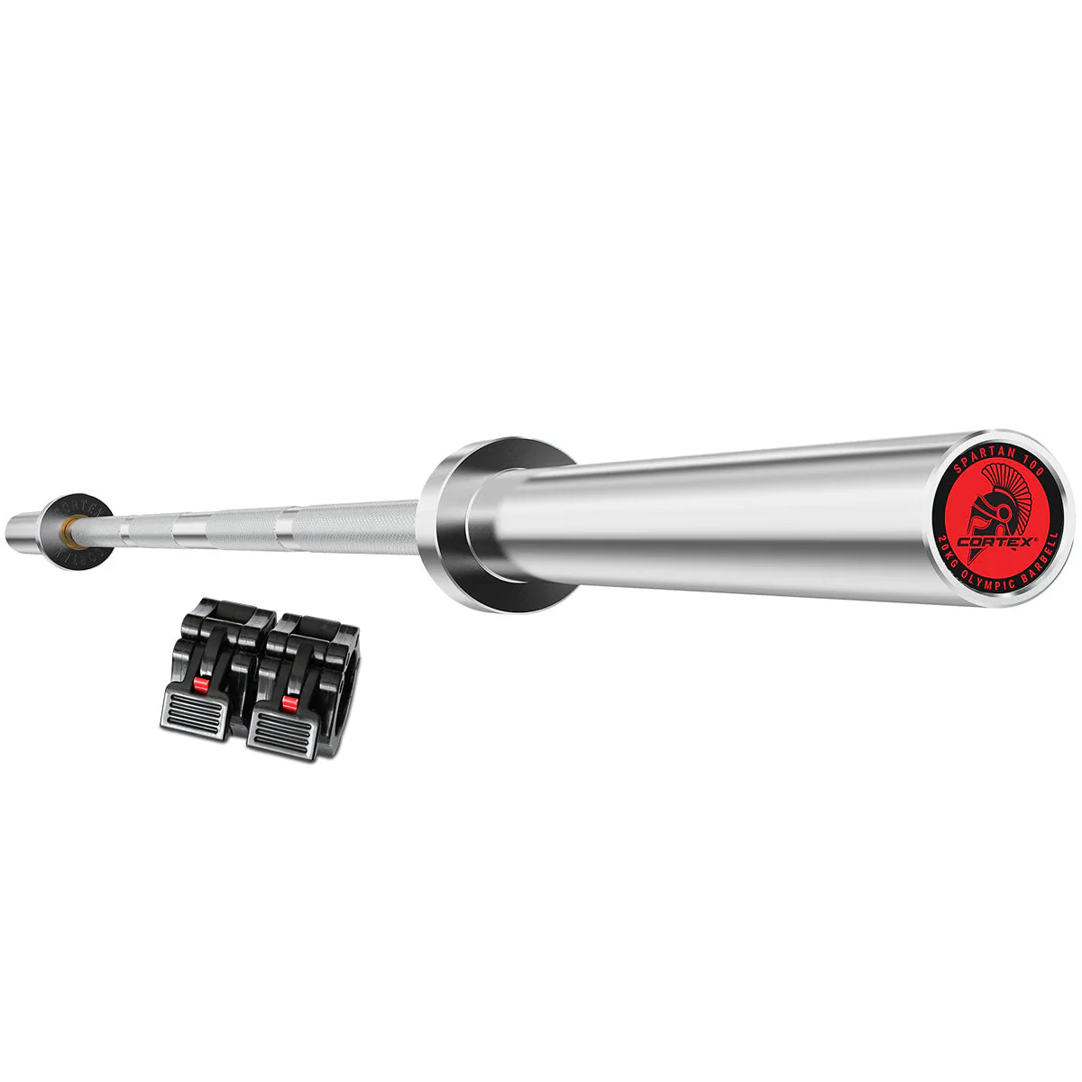 CORTEX SPARTAN100 7ft 20kg Olympic Barbell with Lockjaw Collars - Nurns