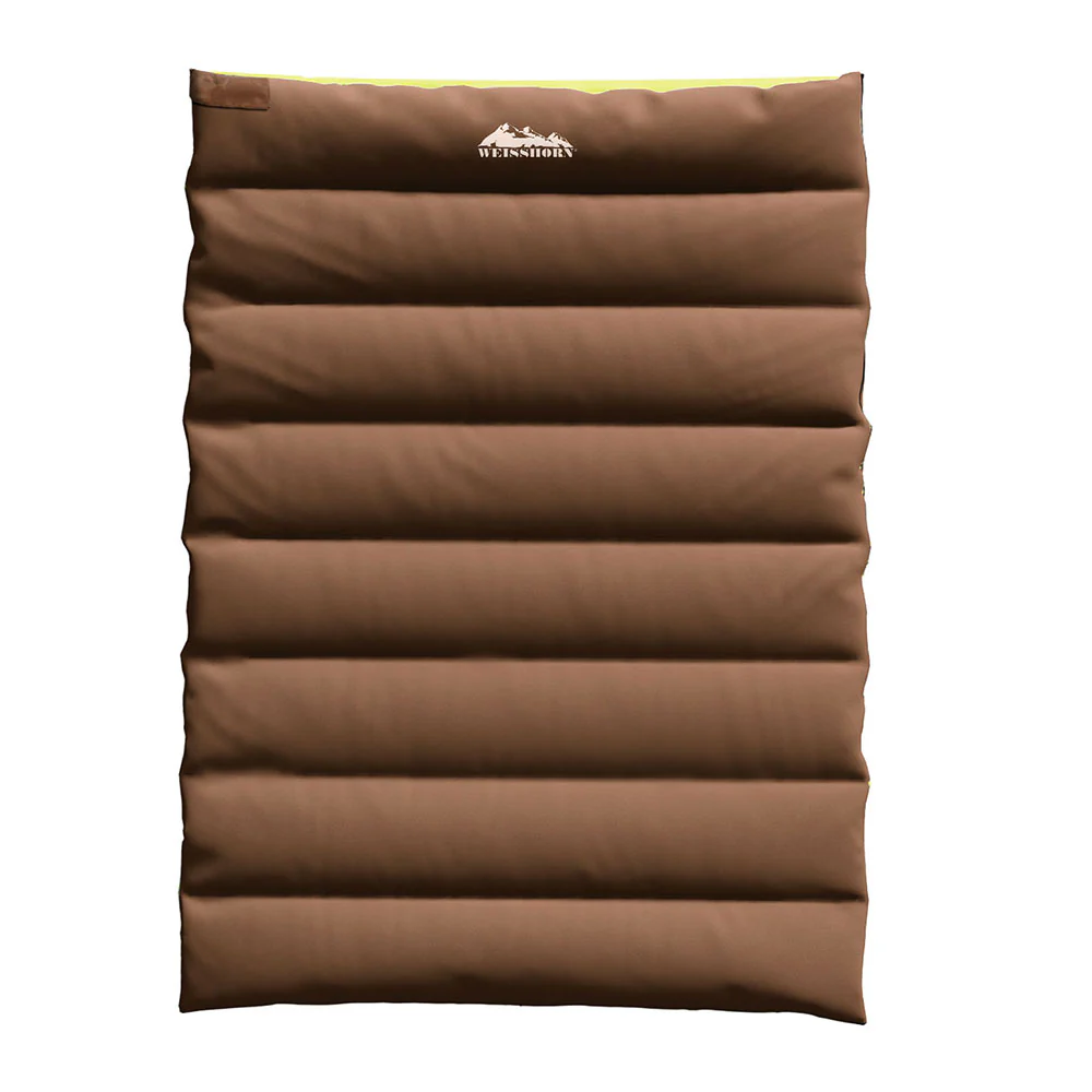 Sleeping Bag Double Bags Thermal Camping Hiking Tent - Brown - Nurns