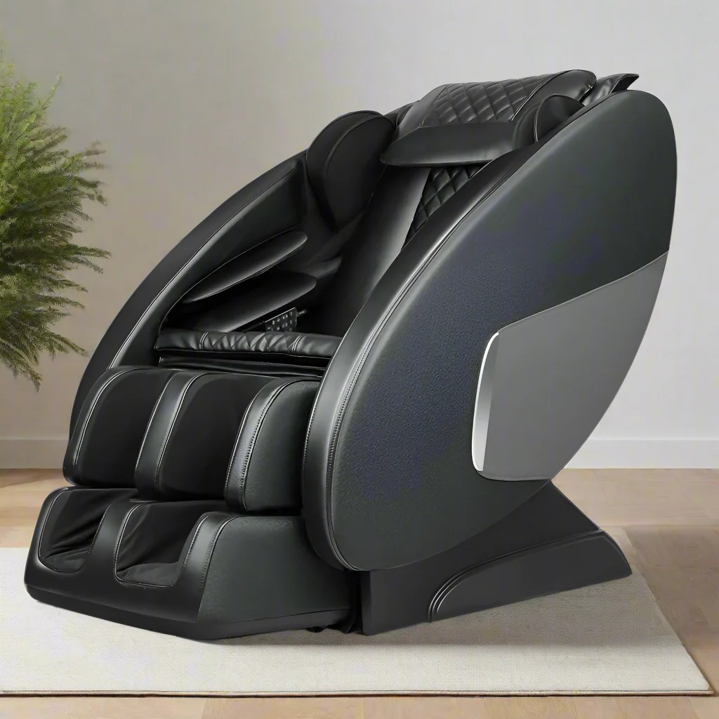 Zephyr Electric Massage Chair Recliner Shiatsu Zero Gravity Heating Massager - Black - Nurns