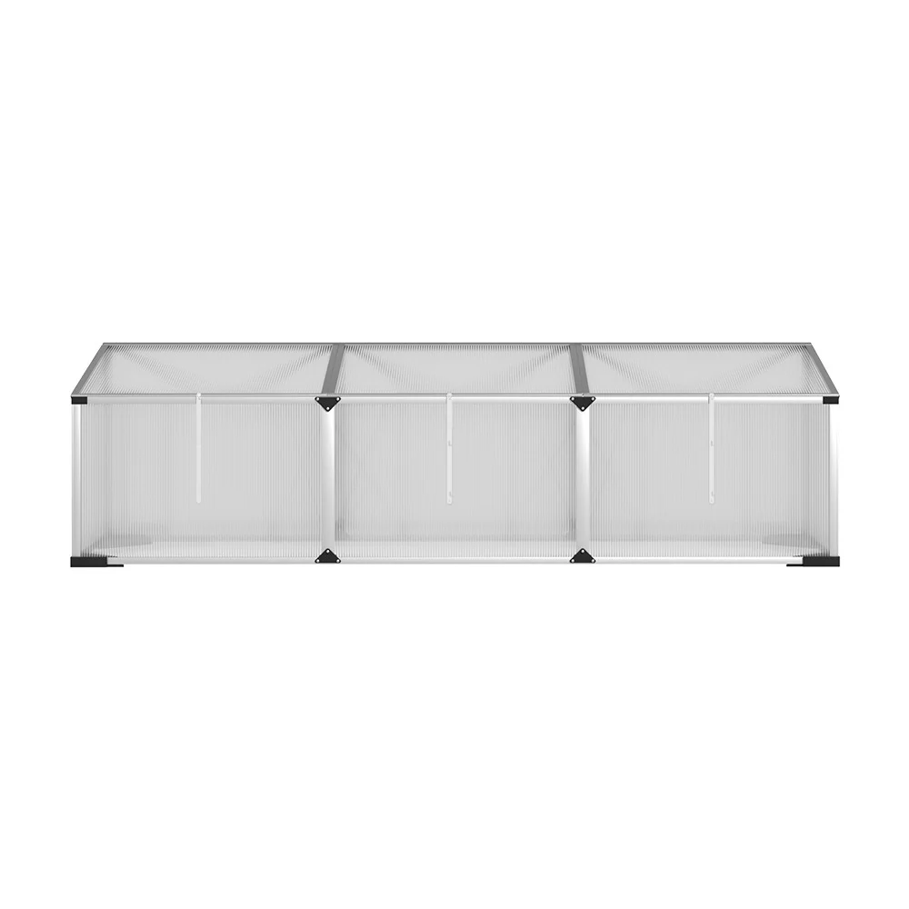 Greenfingers Greenhouse 180x50x50CM Cold Frame Plant Grow Aluminium Polycarbonate Green House - Nurns