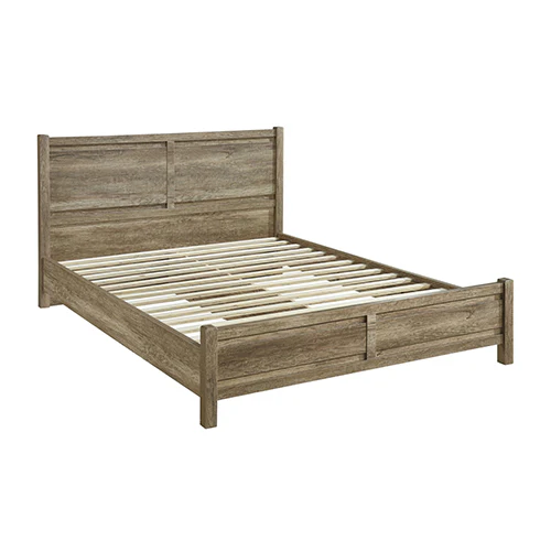 Alaia Natural Wood MDF Bed Frame - Oak Double - Nurns