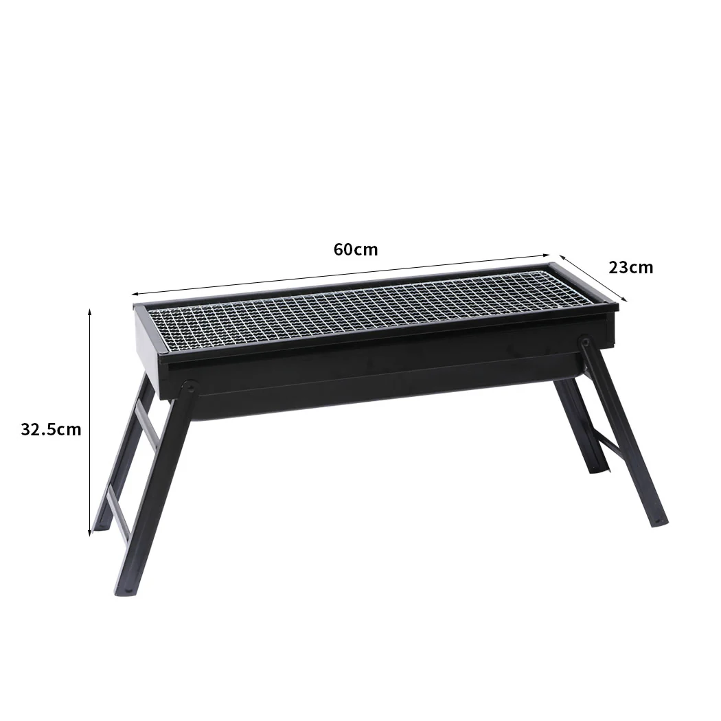 Charcoal BBQ Grill Portable Hibachi Barbecue Outdoor Foldable Camping Picnic Set - Nurns