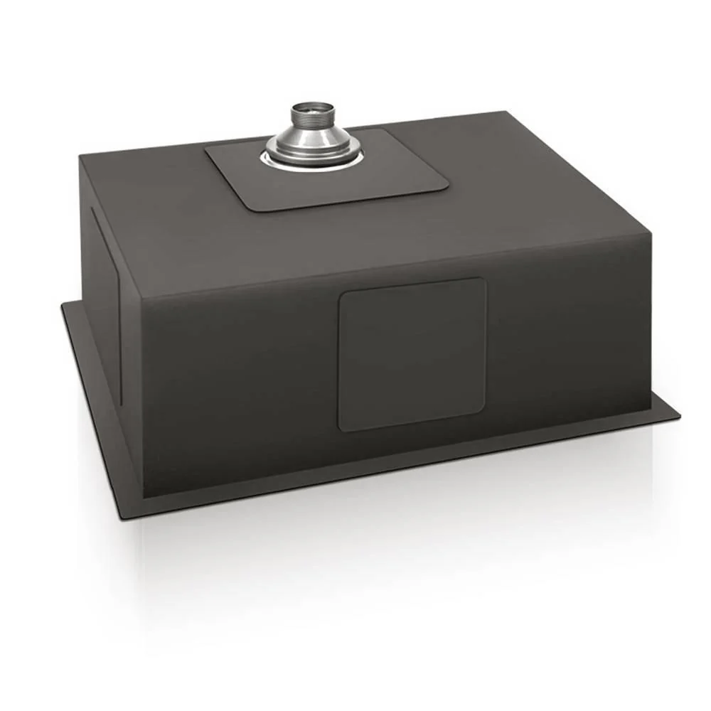Cefito Kitchen Sink 60X45cm Stainless Steel Basin Single Bowl Black - Nurns