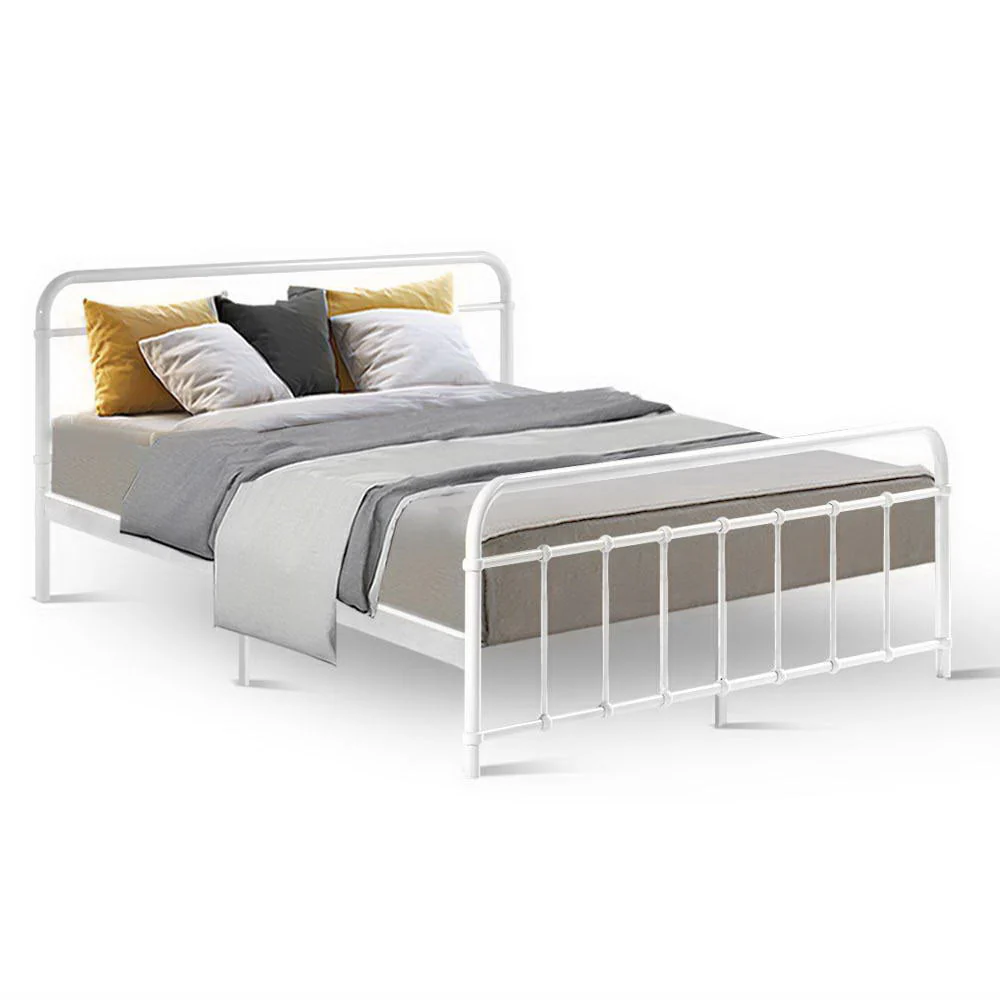 Jupiter Bed & Mattress Package - White Queen - Nurns