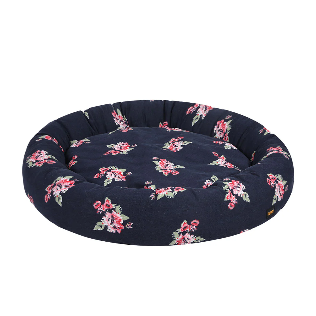 LARGE Dog Beds Washable Calming Pet Bedding - Navy - Nurns