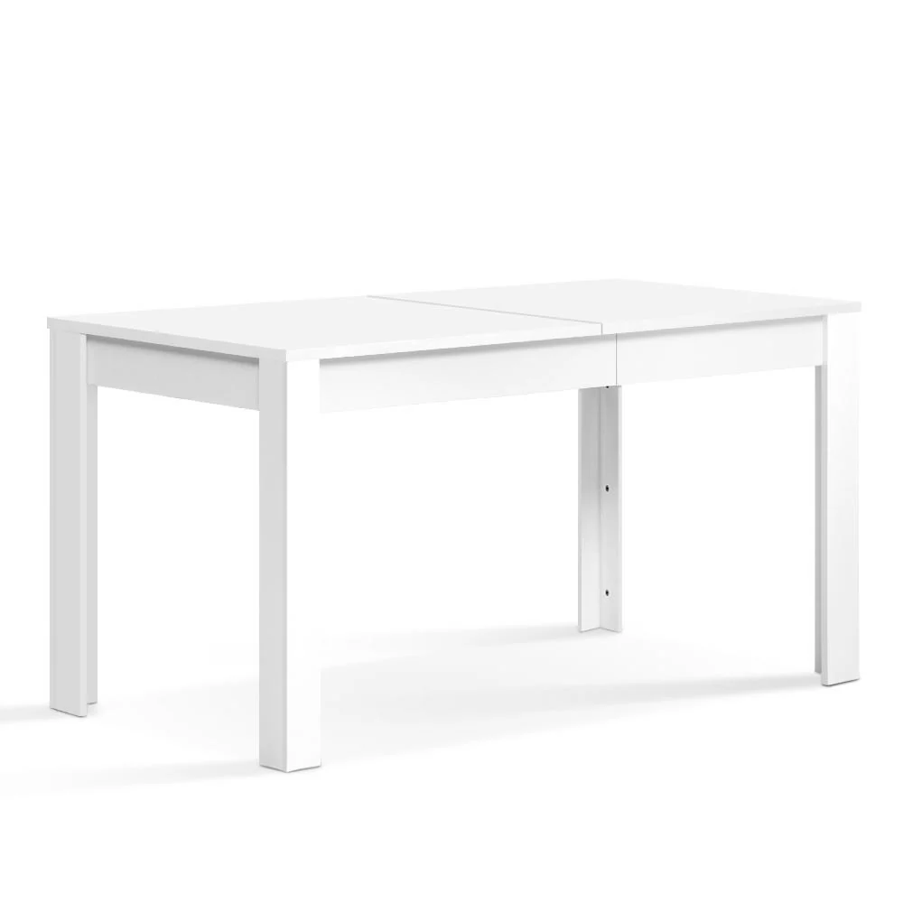 Dining Table 4 Seater Wooden Kitchen Tables White 120cm Cafe Restaurant - Nurns