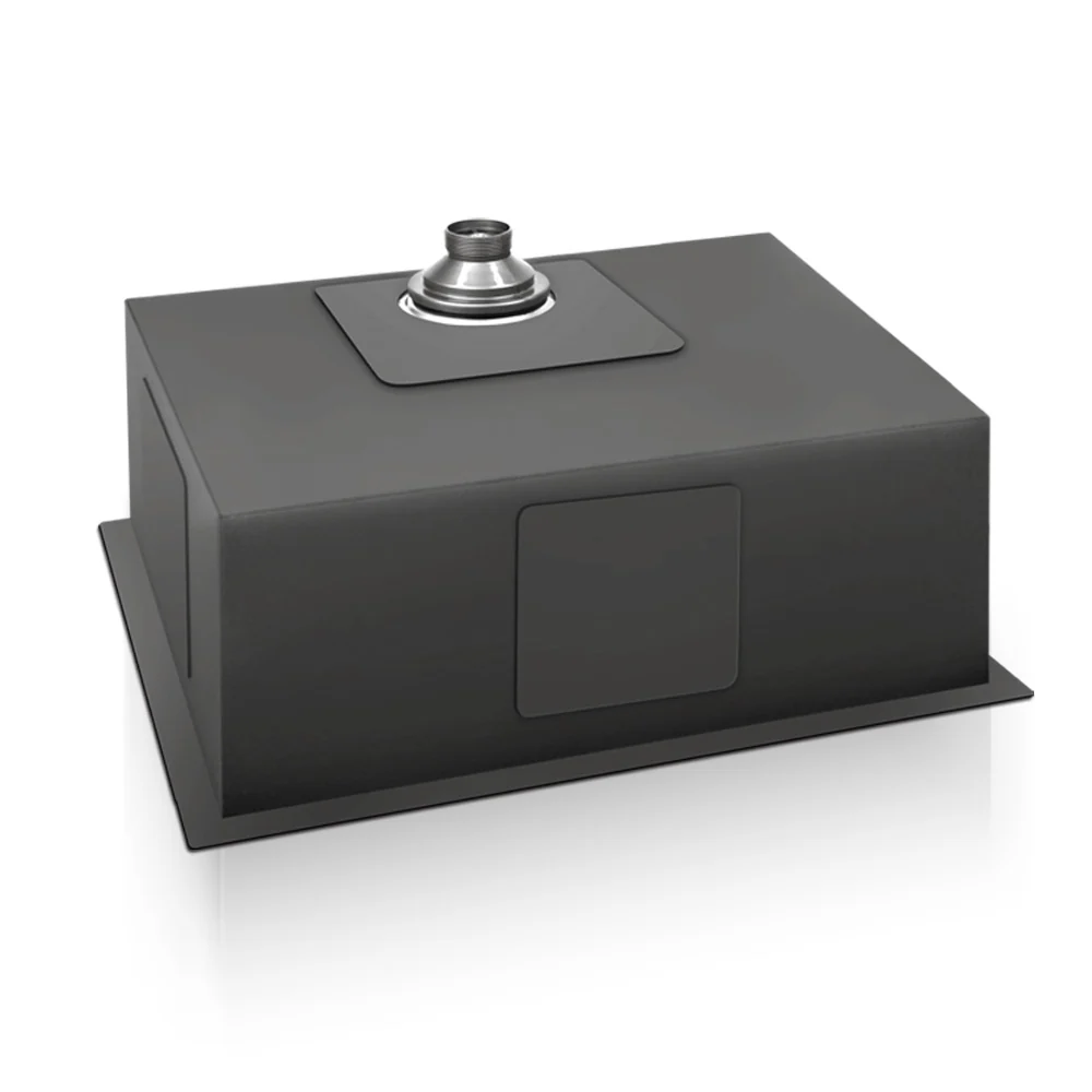 Cefito Kitchen Sink 70X45cm Stainless Steel Basin Single Bowl Black - Nurns