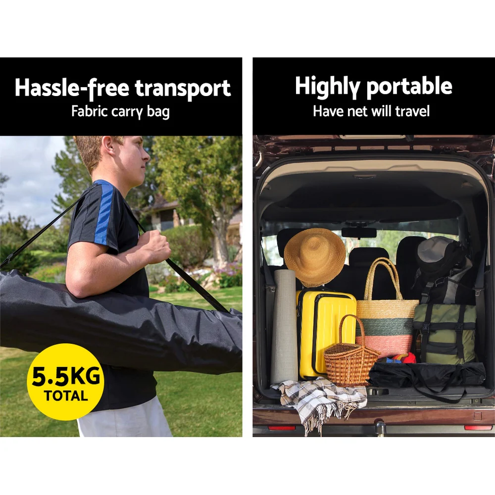 Everfit 2.1m Football Soccer Net Portable Goal Net Rebounder Sports Training - Nurns