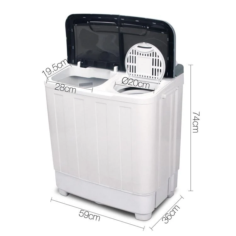 5KG Mini Portable Washing Machine - White - Nurns