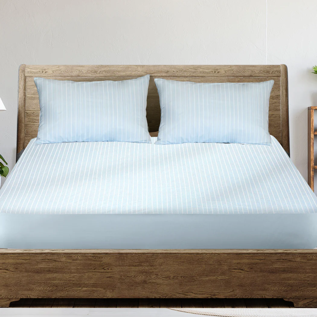 King DreamZ Mattress Protector Pillowcases Blue - Nurns