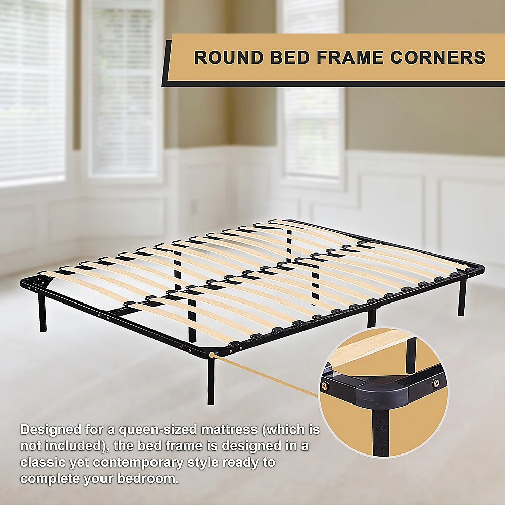 Eliana Metal Bed Frame - Black Queen - Nurns