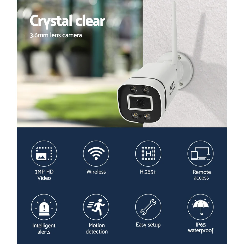 Wireless CCTV 3MP 2 Cameras Square - Nurns