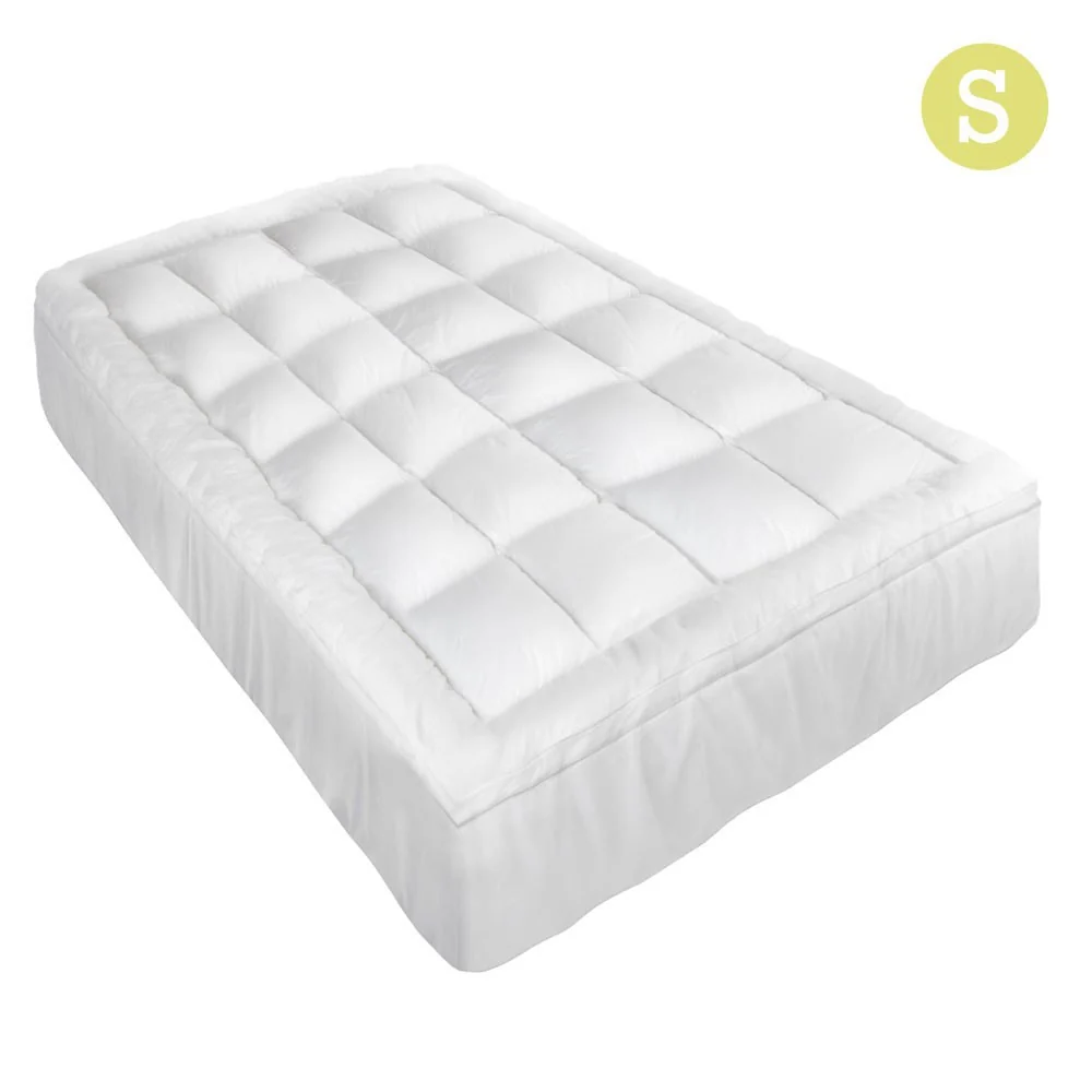 Single Giselle Bedding Mattress Topper Pillowtop Protector Pad - Nurns