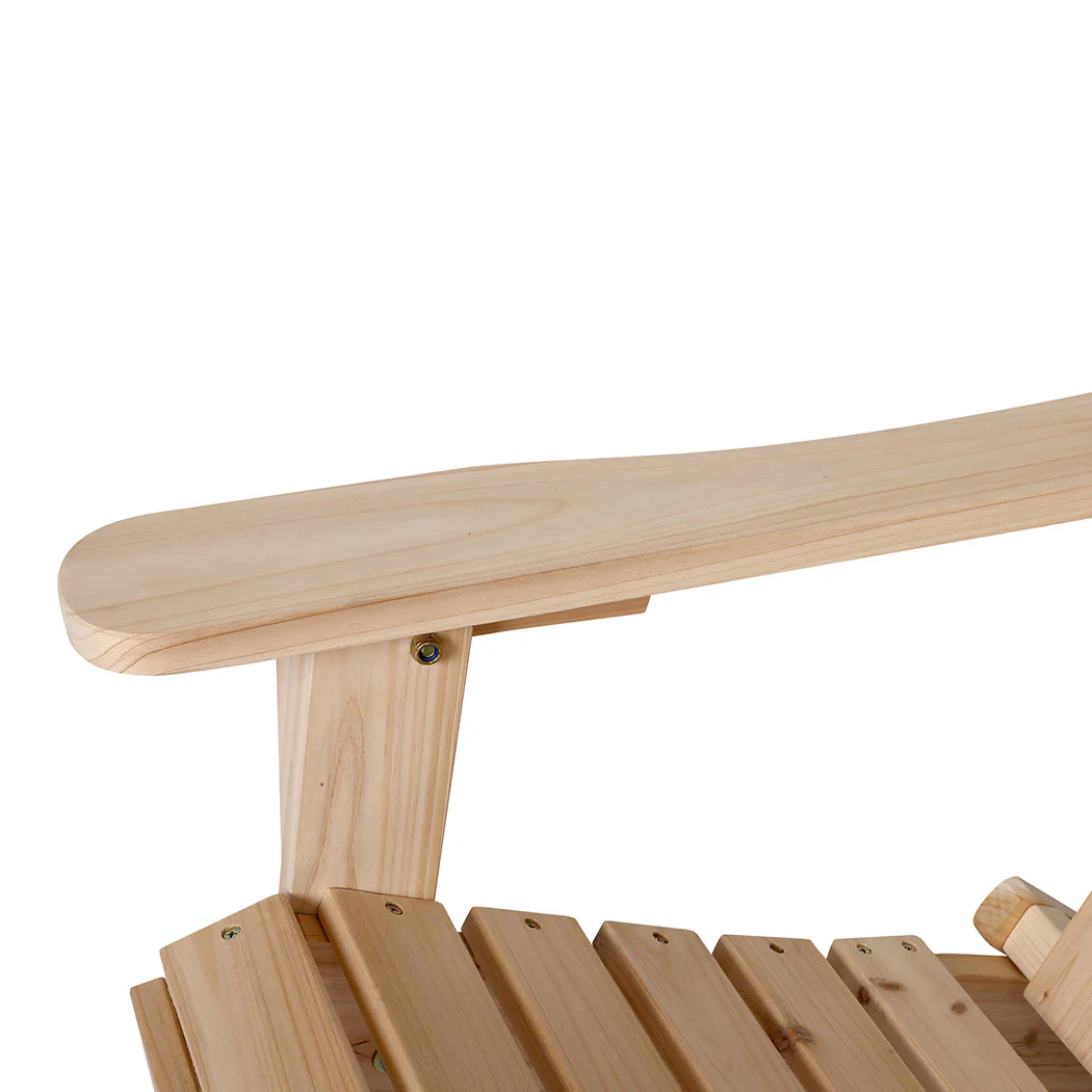 Adirondack Levede Chair Outdoor Furniture Natural - Nurns
