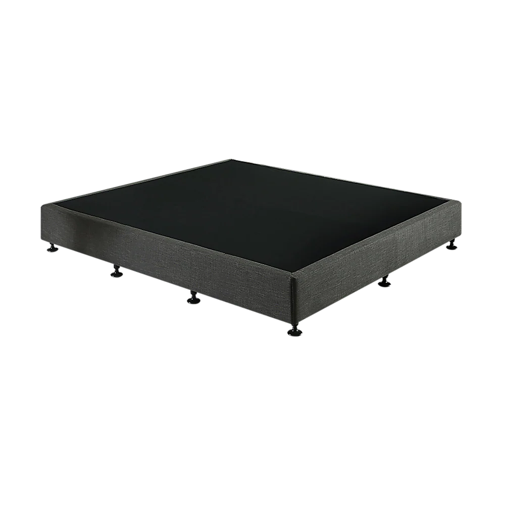 Frolic Ensemble Bed Base & Mattress Package with 34cm Mattress - Graphite King - Nurns