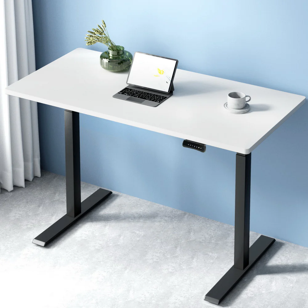 Artiss Standing Desk Motorised Dual Motor White 120cm - Nurns