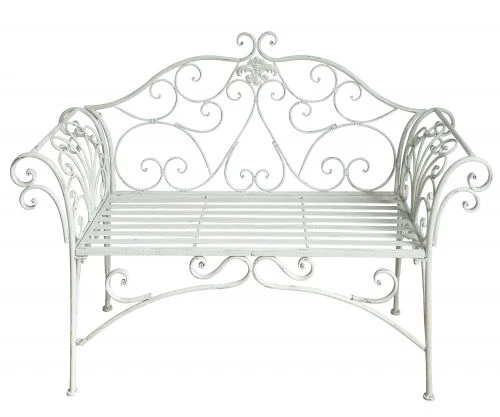 Emma Aluminium Bench - White - Nurns