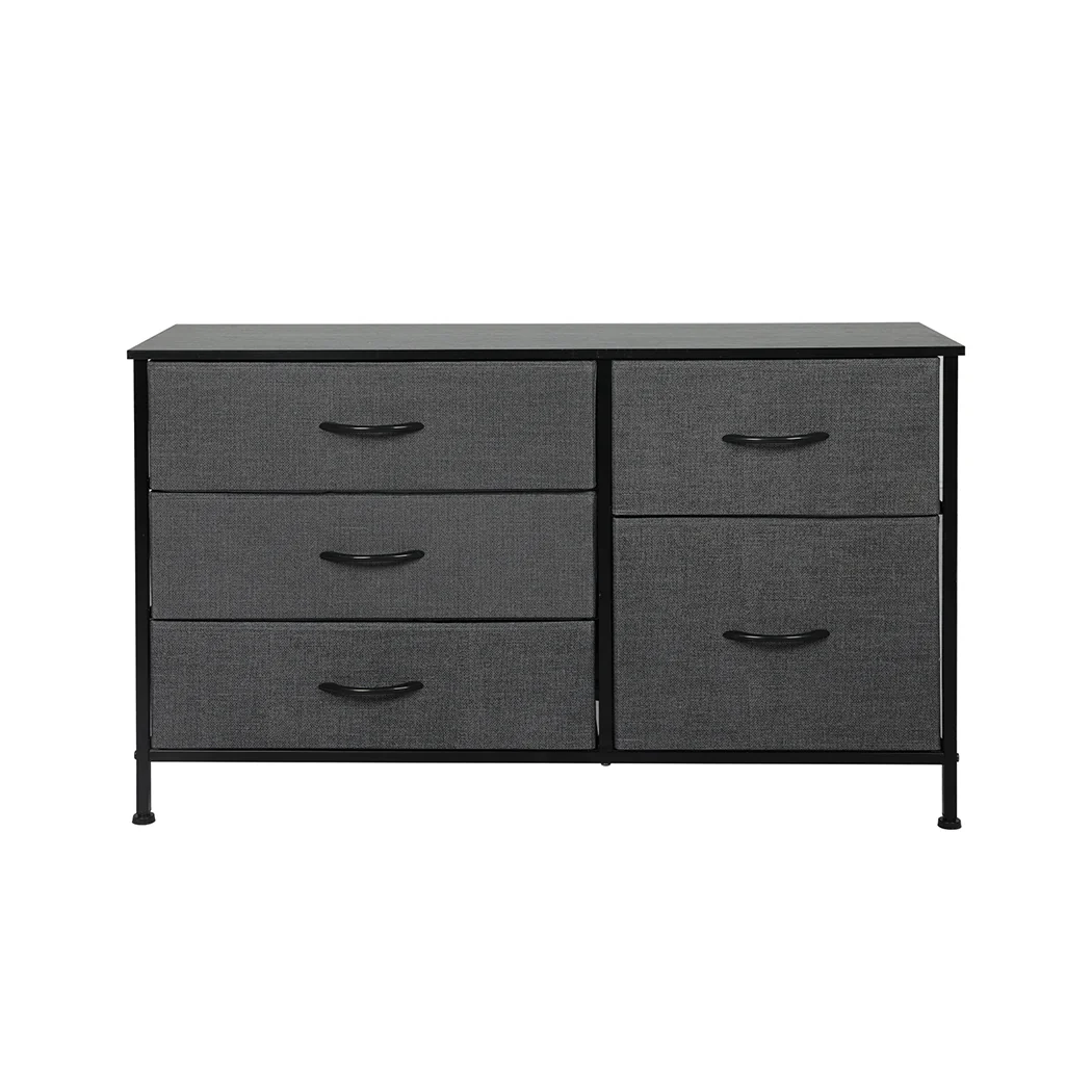 Levede Storage Cabinet Tower Chest Dark Grey - Nurns