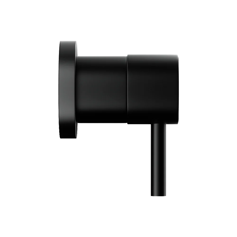 Basin Twin Tap Wall Round Brass Faucet Shower Bathtub Black - Nurns