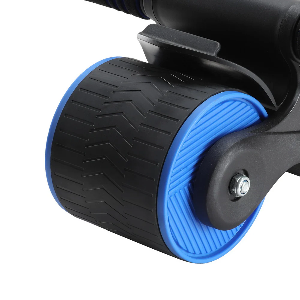 Everfit Ab Roller Automatic Rebound Abdominal Wheel Home Gym Workout Blue - Nurns